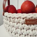 Kosz świąteczny ze sznurka na owoce