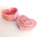 Dekoracyjna szkatułka w kształcie serca z żywicy epoksydowej