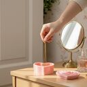 Dekoracyjna szkatułka w kształcie serca z żywicy epoksydowej