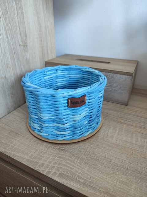 Pojemnik wiklinowy okrągły