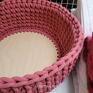 Duży Kosz misa na ręczniki z sznurka bawełnianego " Bowl Basket" jumbo z grubego sznu