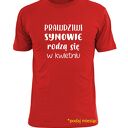 Koszulka z nadrukiem dla syna, synów, najlepszy syn, prezent na urodziny od rodziców