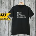 Koszulka z nadrukiem, prezent na dzień edukacji, super nauczyciel