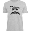 Koszulka z nadrukiem dla syna, synów, najlepszy syn, prezent na urodziny od rodziców