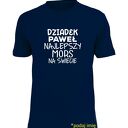 Koszulka z nadrukiem dla dziadka, prezent najlepszy dziadek, urodziny, święta