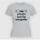 Koszulka z nadrukiem, prezent na dzień edukacji, super nauczycielka, koniec