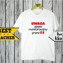Koszulka z nadrukiem, prezent na dzień edukacji, super nauczyciel