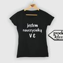 Koszulka z nadrukiem, prezent na dzień edukacji, super nauczycielka, koniec