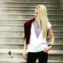 T-SHIRT KOSZULKA LONELY SHAPE RED WINE, rozmiar L