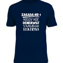Koszulka z nadrukiem dla elektryka, prezent najlepszy elektryk, do pracy, urodziny