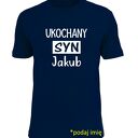Koszulka z nadrukiem dla syna, synów, najlepszy syn, prezent na urodziny od rodziców