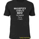 Koszulka z nadrukiem dla starszego lub młodszego brata, prezent, urodziny młodszy