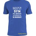 Koszulka z nadrukiem dla syna, synów, najlepszy syn, prezent na urodziny od rodziców