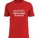Koszulka z nadrukiem dla informatyka, prezent najlepszy, programista, komputer
