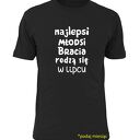 Koszulka z nadrukiem dla starszego lub młodszego brata, prezent, urodziny młodszy