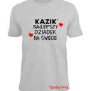 Koszulka z nadrukiem dla dziadka, prezent najlepszy dziadek, urodziny, święta