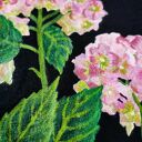 Ręcznie malowana koszulka bawełniana HORTENSJA