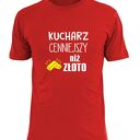 Koszulka z nadrukiem dla kucharza, prezent najlepszy kucharz, gotowanie, urodziny