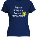 Koszulka z nadrukiem dla kucharki, prezent najlepsza, gotowanie, urodziny
