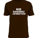 Koszulka z nadrukiem dla informatyka, prezent najlepszy, programista, komputer