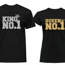 KOMPLET KOSZULEK NA WALENTYNKI - King i Queen