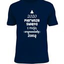 Koszulka z nadrukiem pierwsze z żoną, dziewczyną, imię, we trójkę, mikołajki