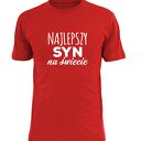 Koszulka z nadrukiem dla syna, synów, najlepszy syn, prezent na urodziny od rodziców