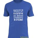 Koszulka z nadrukiem dla elektryka, prezent najlepszy elektryk, do pracy, urodziny