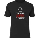 Koszulka z nadrukiem dla elektryka, prezent najlepszy elektryk, do pracy, urodziny