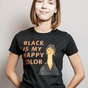 Koszulka damska Black is my happy color - 100% bawełna i sitodruk