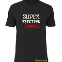 Koszulka z nadrukiem dla elektryka, prezent najlepszy elektryk, do pracy, urodziny