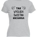 Koszulka z nadrukiem dla kucharki, prezent najlepsza, gotowanie, urodziny