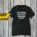 Koszulka z nadrukiem, prezent na dzień edukacji, super nauczyciel