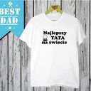 Koszulka z nadrukiem dla taty, super, najlepszy tatuś, ojciec, mąż