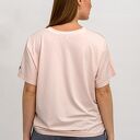 T-shirt damski do serka róż z nadrukiem