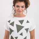 T-shirt koszulka triangle mess khaki