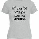 Koszulka z nadrukiem dla kucharki, prezent najlepsza, gotowanie, urodziny