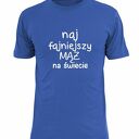 z nadrukiem dla męża, prezent najlepszy mąż, koszulki od żony, urodziny, święta