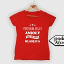Koszulka z nadrukiem, prezent na dzień edukacji, super nauczycielka, koniec