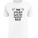 Koszulka z nadrukiem dla starszego lub młodszego brata, prezent, urodziny młodszy