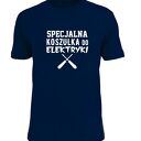 Koszulka z nadrukiem dla elektryka, prezent najlepszy elektryk, do pracy, urodziny