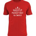 Koszulka z nadrukiem dla starszego lub młodszego brata, prezent, urodziny młodszy