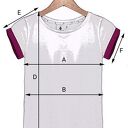 T-shirt - koszulka pink sleeves, ROZMIAR L