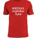 Koszulka z nadrukiem dla syna, synów, najlepszy syn, prezent na urodziny od rodziców