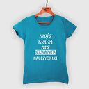 Koszulka z nadrukiem, prezent na dzień edukacji, super nauczycielka, koniec