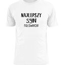 Koszulka z nadrukiem dla syna, synów, najlepszy syn, prezent na urodziny od rodziców