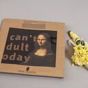 Koszulka T-shirt „I can't adult today” z motywem Mony Lisy (sitodruk)