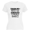 Koszulka z nadrukiem dla babci, prezent najlepsza babcia, babunia, dzień, urodziny
