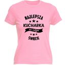 Koszulka z nadrukiem dla kucharki, prezent najlepsza, gotowanie, urodziny