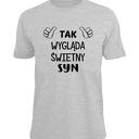 Koszulka z nadrukiem dla syna, synów, najlepszy syn, prezent na urodziny od rodziców